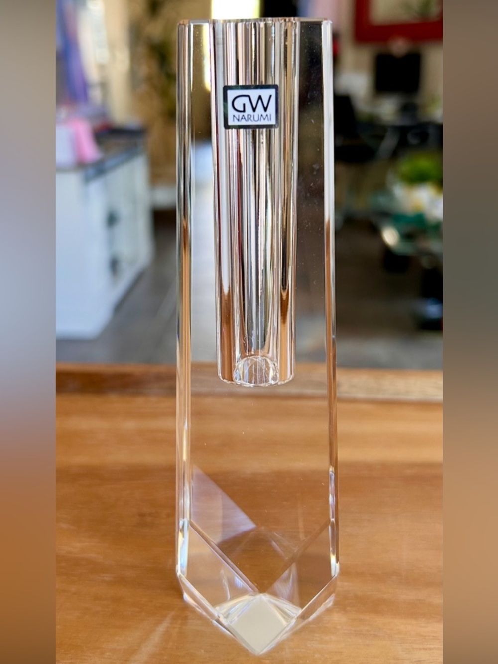 Narumi Glassworks Pythagoras 
Single Stem Bud Vase